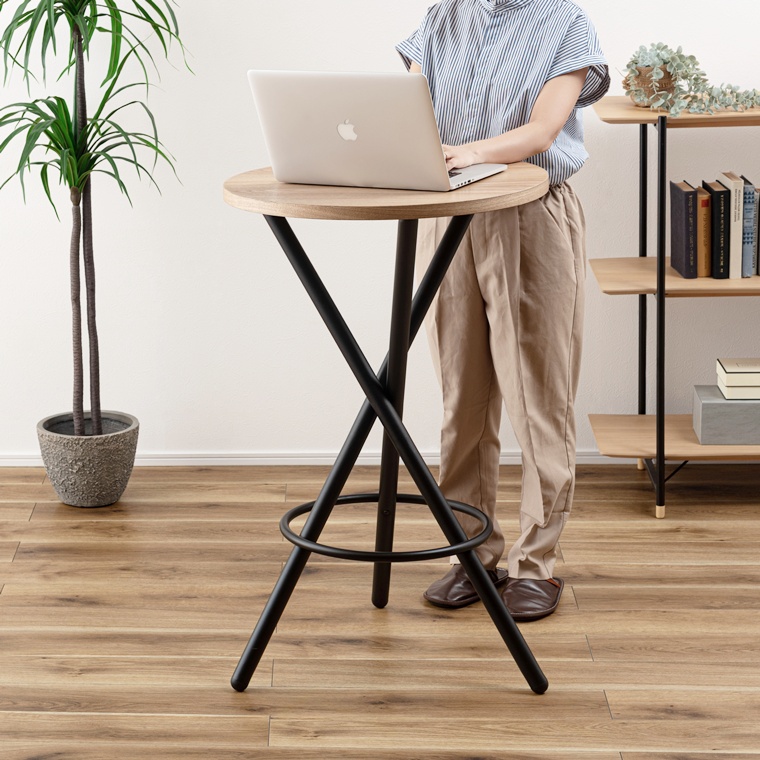 カウンターテーブル ハイテーブル 丸テーブル/幅60 高さ96.5 |  | 04