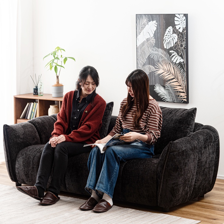 ソファー ソファ/三人掛け クッション付き/幅200 座面高42/送料お問い合わせ |  | 15