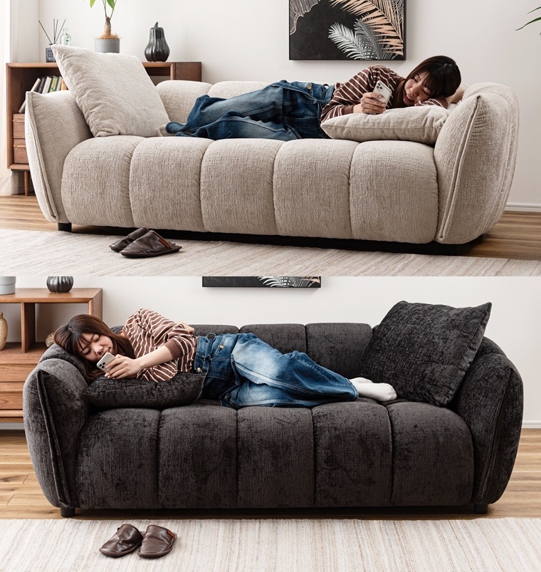 ソファー ソファ/三人掛け クッション付き/幅200 座面高42/送料お問い合わせ |  | 17