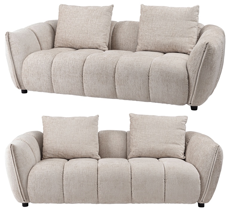 ソファー ソファ/三人掛け クッション付き/幅200 座面高42/送料お問い合わせ |  | 10