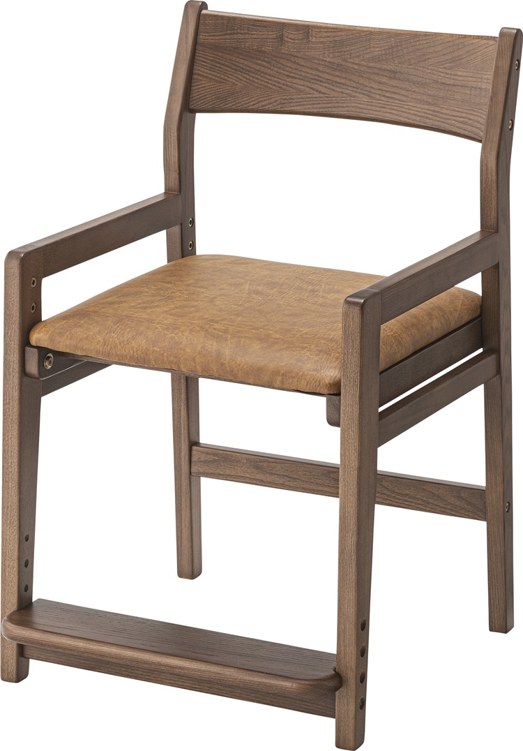 キッズチェア 高さ調節/天然木 合皮/幅48 座面高46〜55 |  | 01