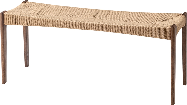 ベンチ/長椅子/ペーパーコード/木製 和/幅105 座面高45 |  | 01