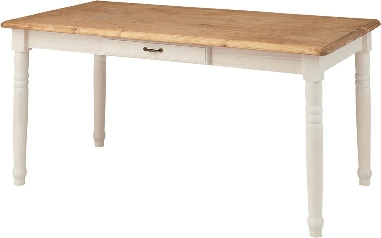 ダイニングテーブル テーブル デスク/４人 ６人/引出/レトロモダン/幅150 高さ70｜lucentmart-interior｜02