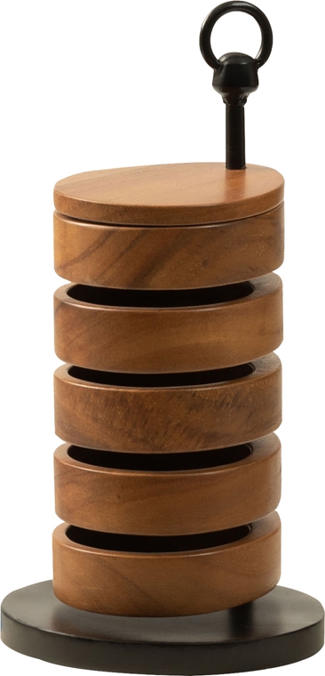 小物入れ/鍵 アクセサリー/天然木 ５段/幅16 高さ31 |  | 01