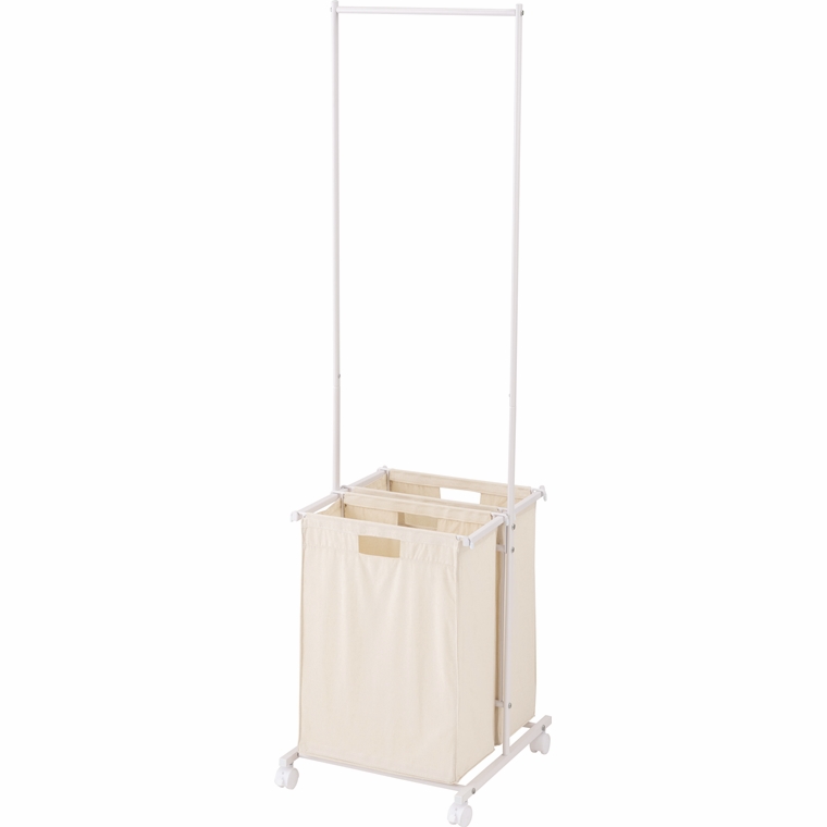 ランドリーハンガー バスケット付き/幅40 高157.5 |  | 02