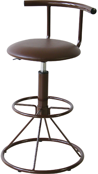 ハイチェア カウンターチェア/回転昇降機能付 合皮/1脚/幅41 座面高57