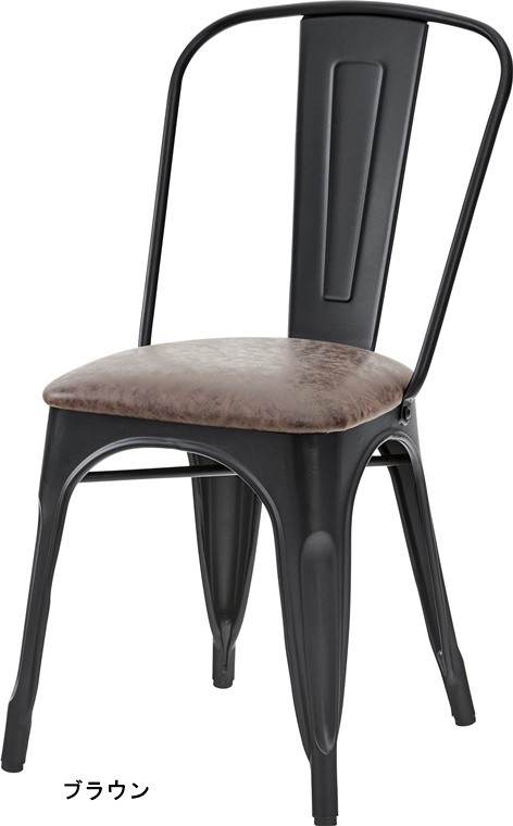 チェア ダイニングチェア/スチール 合皮/１脚/幅44 座面高47 |  | 02
