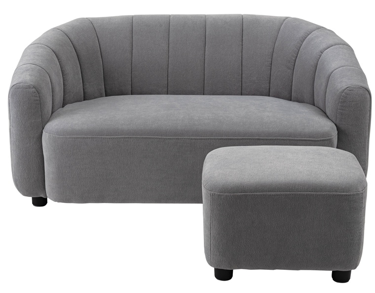 ソファー ソファ/二人掛け/オットマン付き/幅133 座面高36 |  | 01