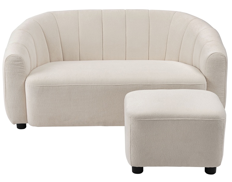 ソファー ソファ/二人掛け/オットマン付き/幅133 座面高36 |  | 02