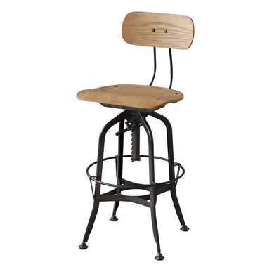 ハイチェア カウンターチェア/回転昇降機能付 スチール/1脚/幅40.5 座