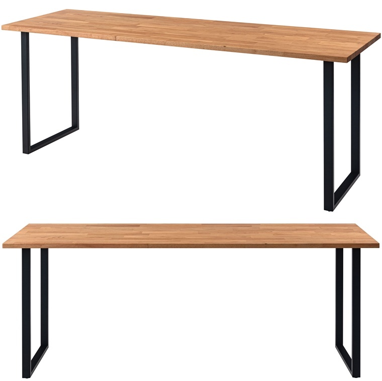 ダイニングテーブル ワークテーブル カウンターテーブル/幅180 奥行55 高さ70/薄型/天然木 |  | 02