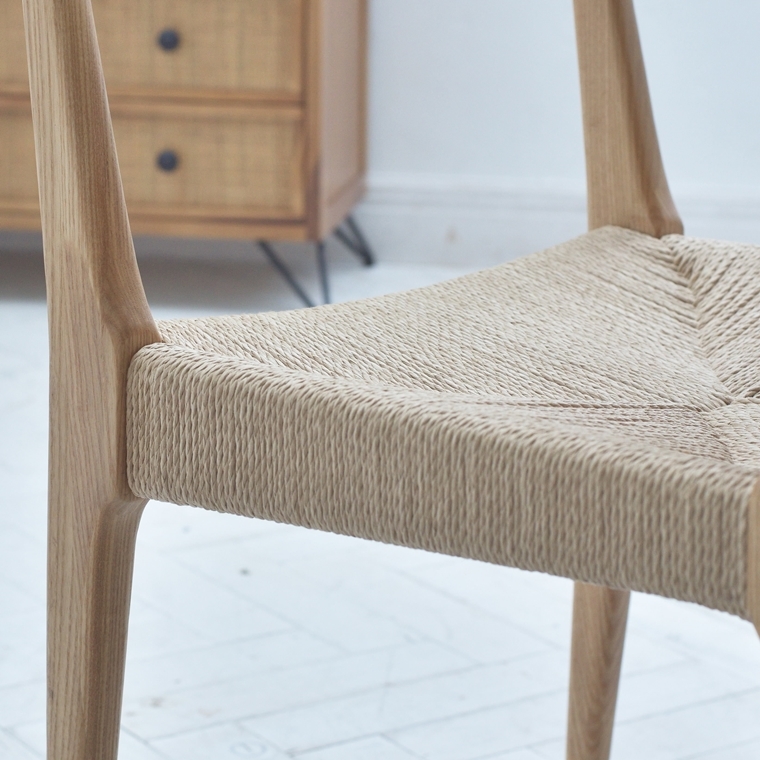 ハイチェア カウンターチェア/ペーパーコード/木製 和/幅36 座面高70 |  | 14