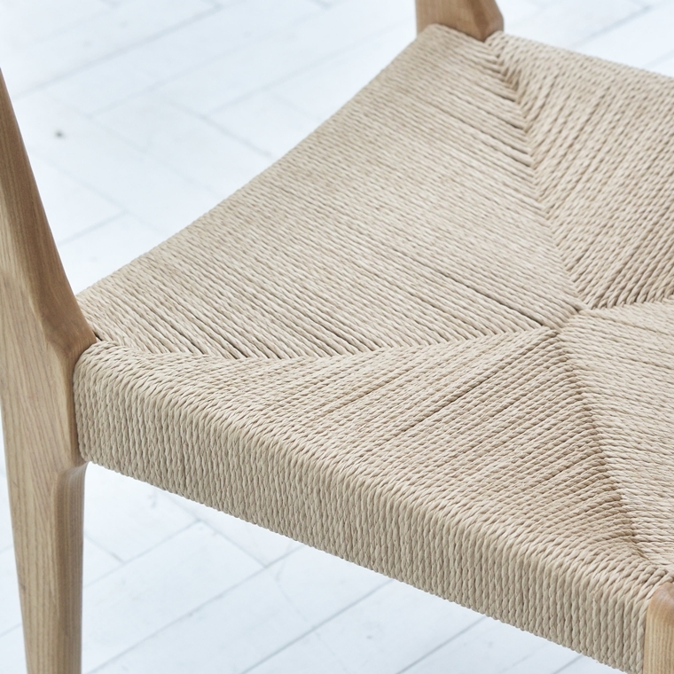 ハイチェア カウンターチェア/ペーパーコード/木製 和/幅36 座面高70 |  | 15