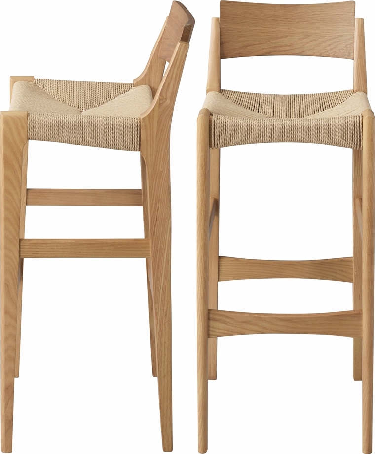 ハイチェア カウンターチェア/ペーパーコード/木製 和/幅36 座面高70 |  | 05