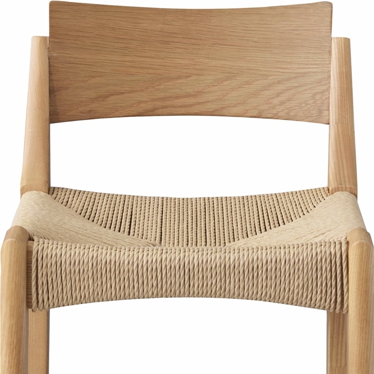 ハイチェア カウンターチェア/ペーパーコード/木製 和/幅36 座面高70 |  | 11