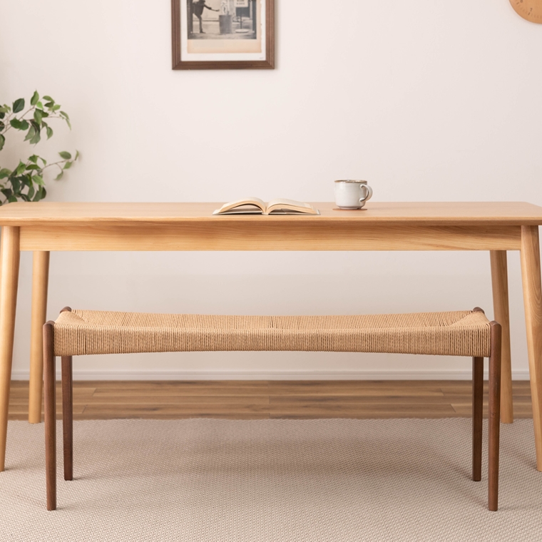 ベンチ/長椅子/ペーパーコード/木製 和/幅105 座面高45 |  | 15