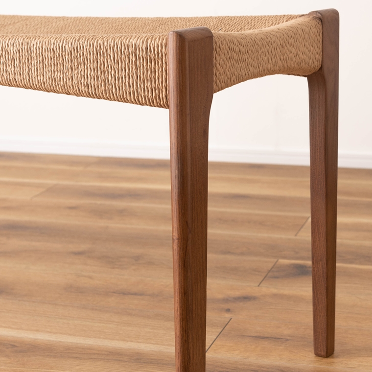 ベンチ/長椅子/ペーパーコード/木製 和/幅105 座面高45 |  | 18