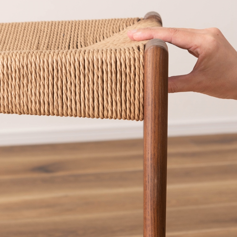 ベンチ/長椅子/ペーパーコード/木製 和/幅105 座面高45 |  | 20