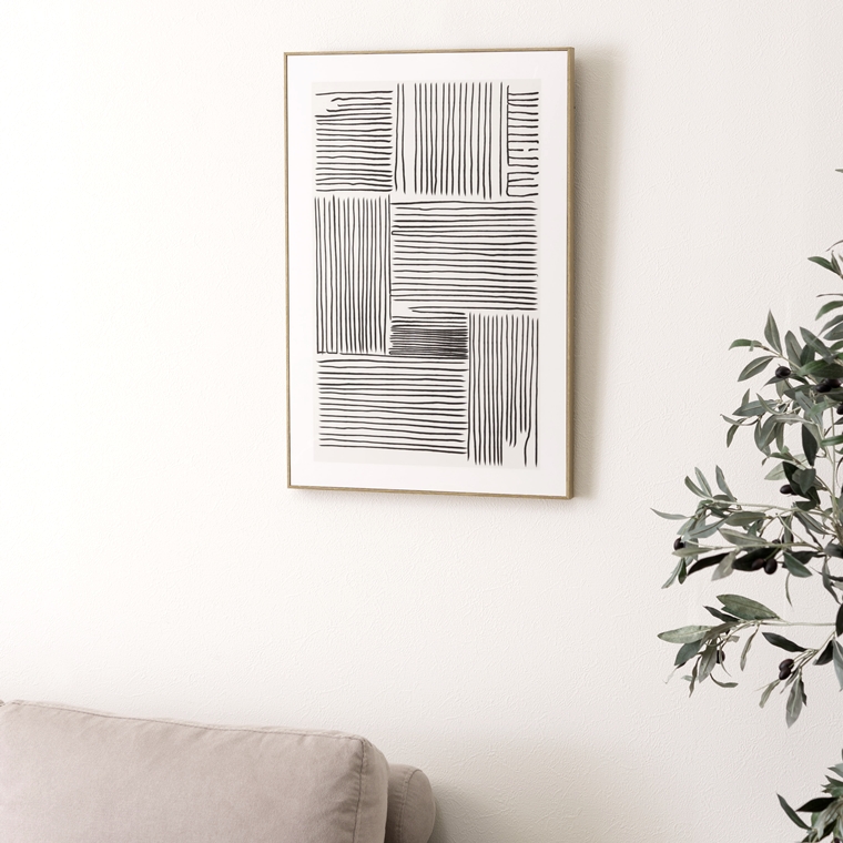 アート 壁掛け 絵画/アートパネル/デザイン 細い線/40×60 : ルーセント