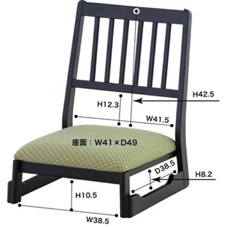 法事椅子 畳椅子 和室椅子 チェア/１脚/座面高22｜lucentmart-interior｜15