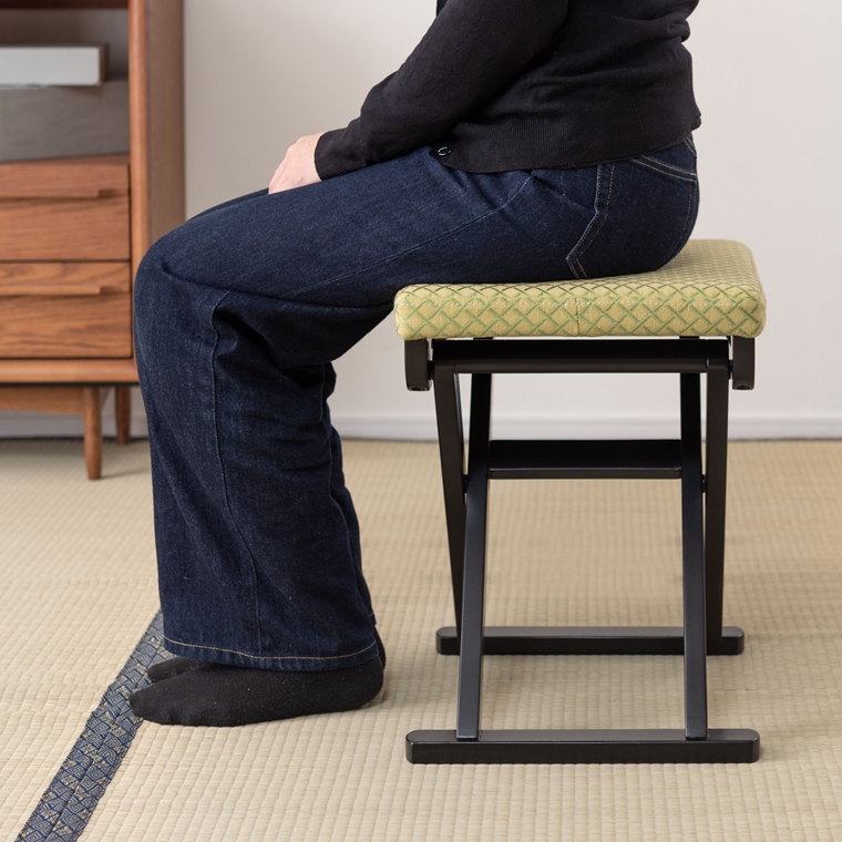 スツール/木製/座敷 法事 和室 椅子/１脚/幅34.5 座面高45 |  | 11