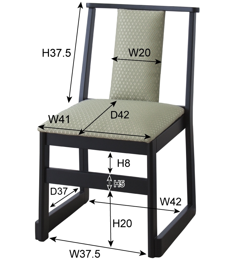 法事椅子 畳椅子 和室椅子 チェア/１脚/座面高44 |  | 13