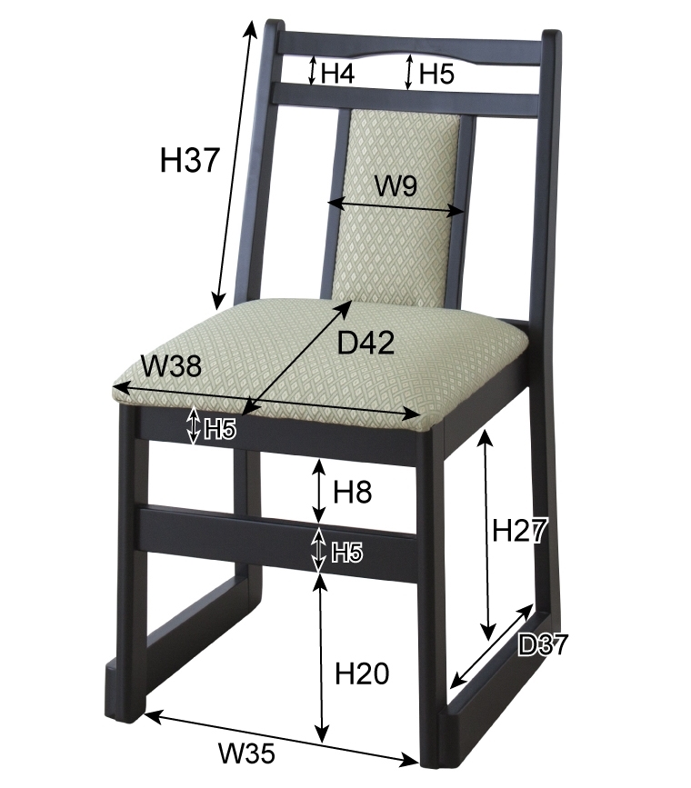 法事椅子 畳椅子 和室椅子 チェア/１脚/座面高44 |  | 12