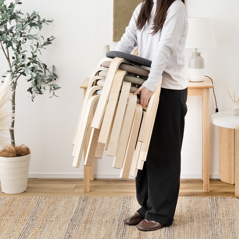 スツール 丸椅子 腰掛/スタッキング/1脚/幅32 高さ45 : ルーセント