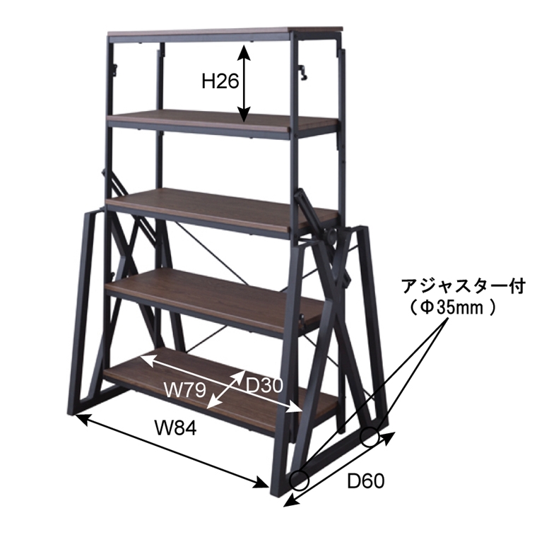 オープンラック シェルフ/テーブル/店舗什器 陳列什器/ムービング