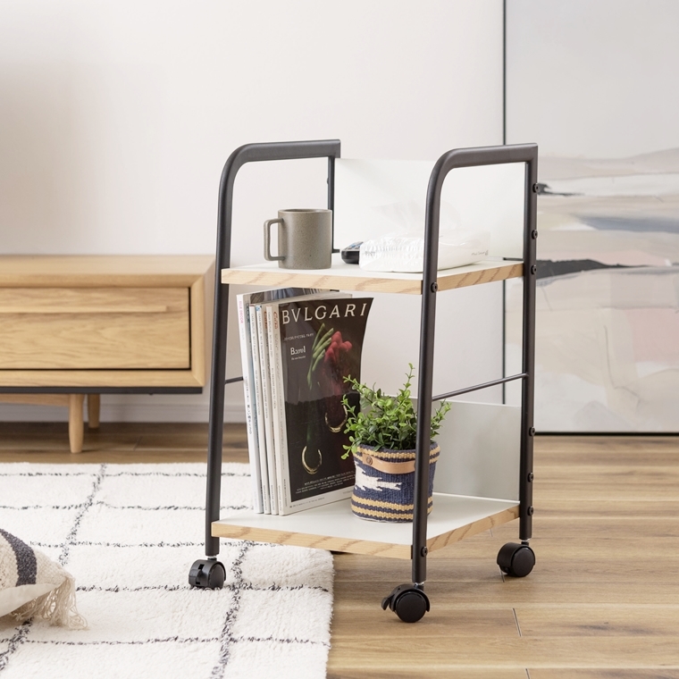 オープンラック シェルフ デスクワゴン/キャスター付/幅32.5 奥行34 高さ60 |  | 14