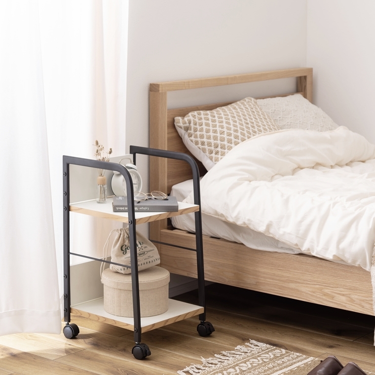 オープンラック シェルフ デスクワゴン/キャスター付/幅32.5 奥行34 高さ60 |  | 16