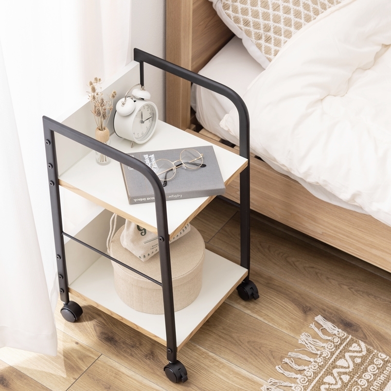 オープンラック シェルフ デスクワゴン/キャスター付/幅32.5 奥行34 高さ60 |  | 17