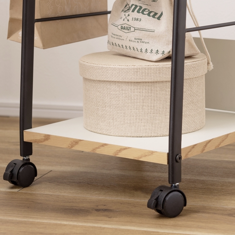 オープンラック シェルフ デスクワゴン/キャスター付/幅32.5 奥行34 高さ60 |  | 20