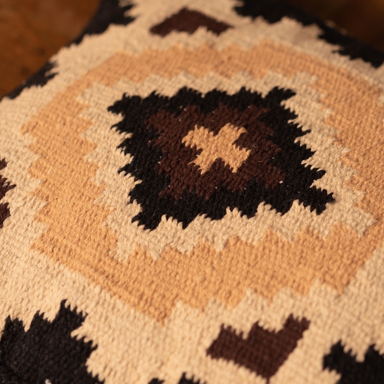 クッション スツール プフ/キリム エスニック柄/発泡ビーズ/キューブ 幅30 厚さ30 |  | 18