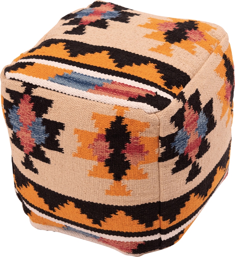 クッション スツール プフ/キリム エスニック柄/発泡ビーズ/キューブ 幅30 厚さ30 |  | 07