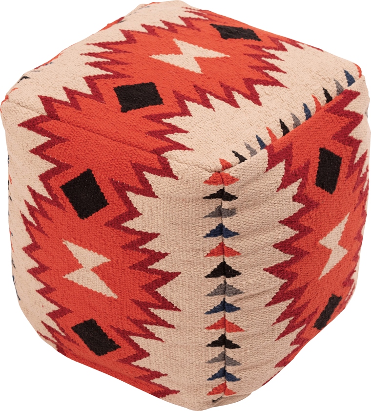 クッション スツール プフ/キリム エスニック柄/発泡ビーズ/キューブ 幅30 厚さ30 |  | 08