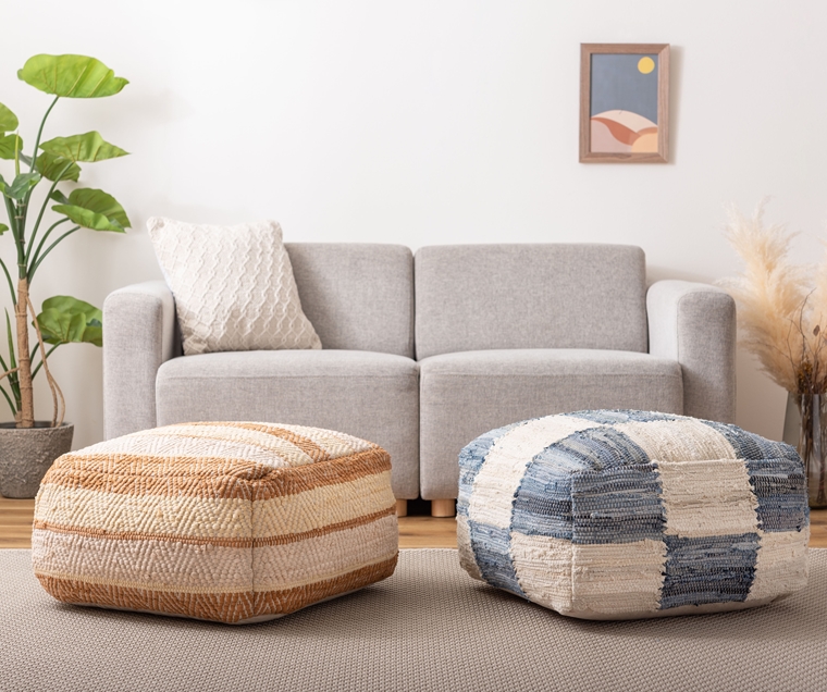 クッション スツール プフ/発泡ビーズ/幅54 高さ39 |  | 03