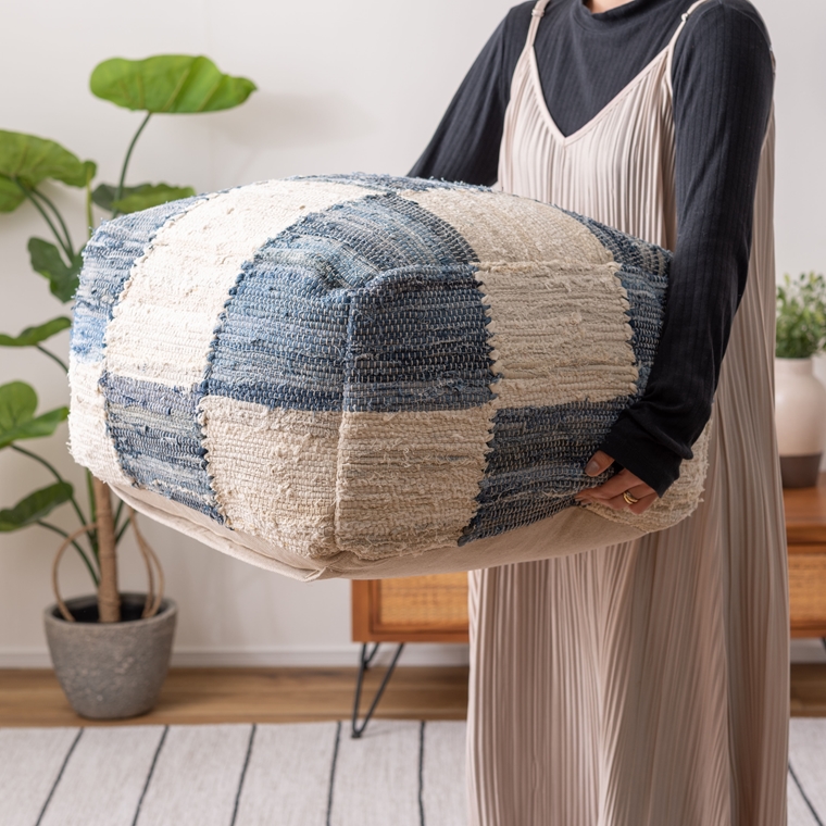 クッション スツール プフ/発泡ビーズ/幅54 高さ39 |  | 12