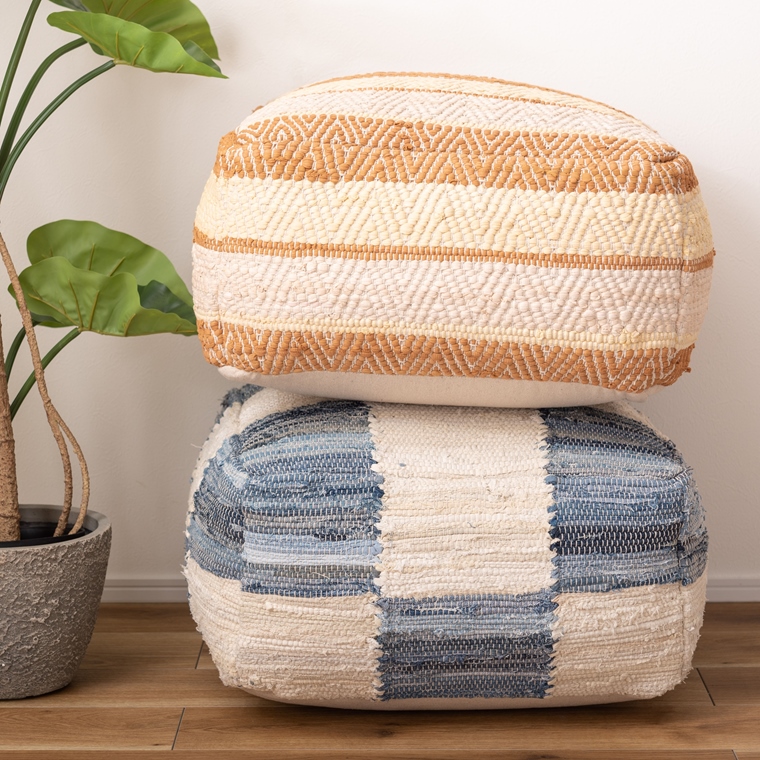 クッション スツール プフ/発泡ビーズ/幅54 高さ39 |  | 17