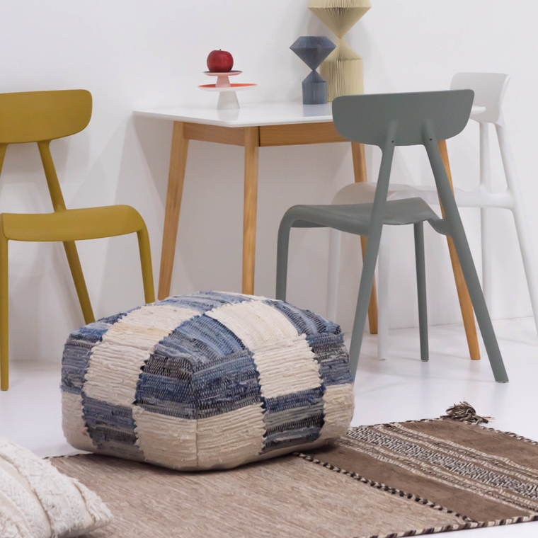 クッション スツール プフ/発泡ビーズ/幅54 高さ39 |  | 06