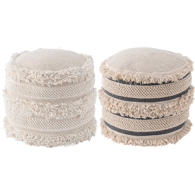 クッション スツール プフ/発泡ビーズ/径45 高さ43 | 