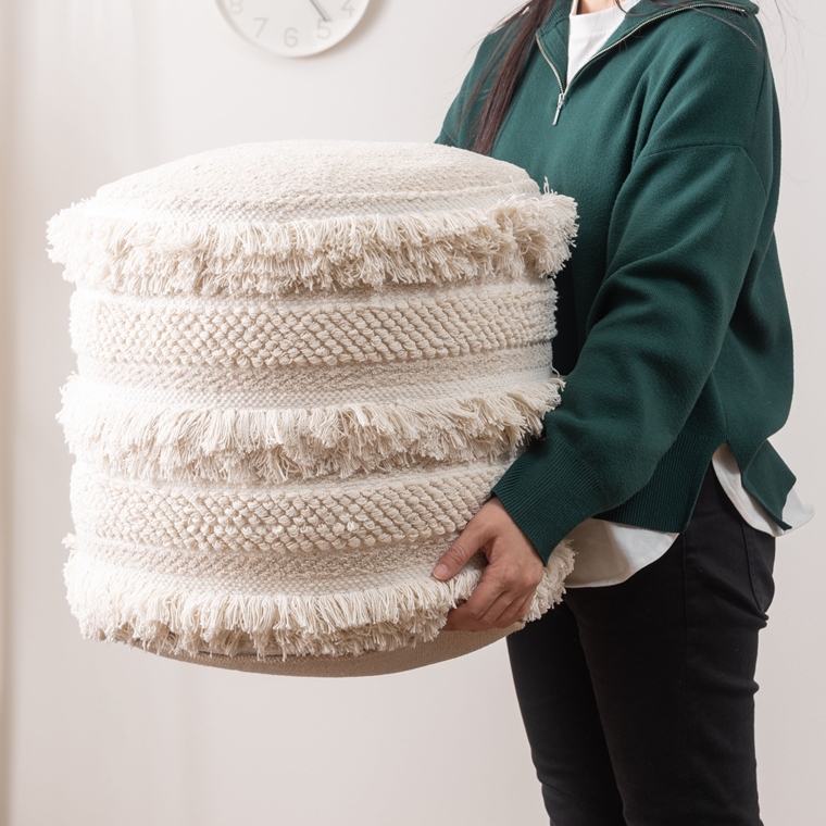 クッション スツール プフ/発泡ビーズ/径45 高さ43 |  | 14