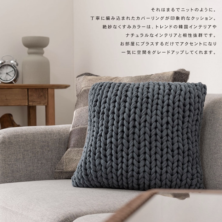 クッション ニット/１個/40×40 厚さ16 |  | 06