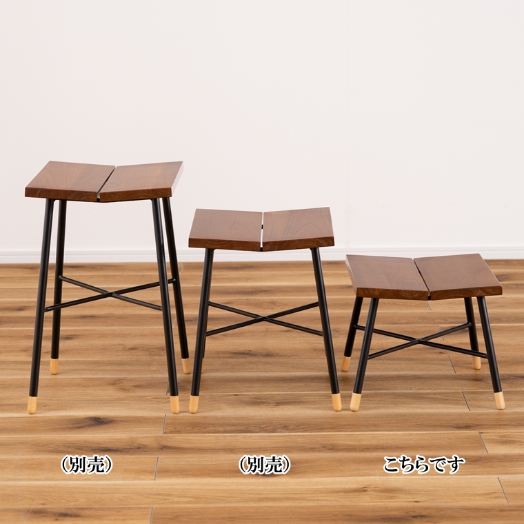 スツール/木製/レトロモダン/幅35 高さ25/まとめ買い ご注文個数２個以上 |  | 06