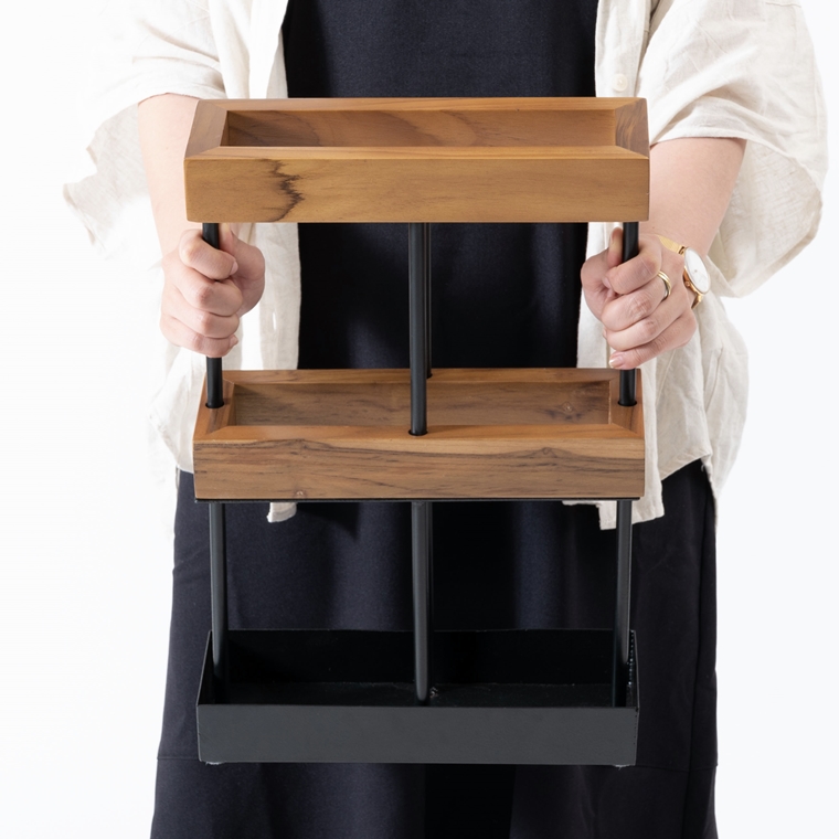 傘立て アンブレラスタンド/天然木 チーク/幅27 |  | 15