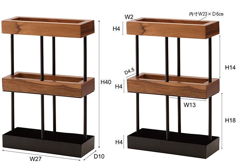 傘立て アンブレラスタンド/天然木 チーク/幅27 |  | 16