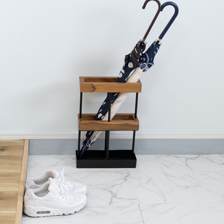 傘立て アンブレラスタンド/天然木 チーク/幅27 |  | 07