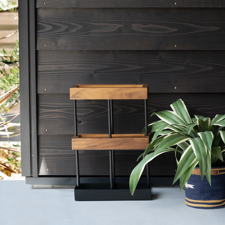 傘立て アンブレラスタンド/天然木 チーク/幅27 |  | 08