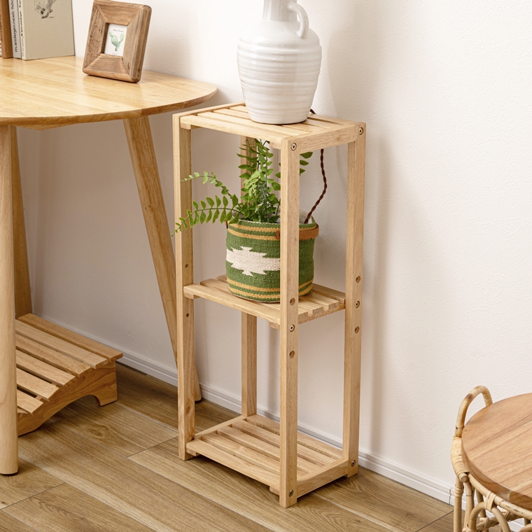 オープンラック シェルフ/３段 スリム/天然木/幅30 奥行21 高さ71 |  | 04