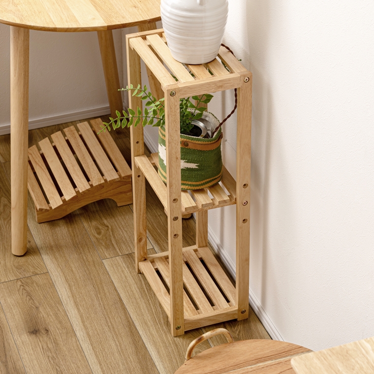 オープンラック シェルフ/３段 スリム/天然木/幅30 奥行21 高さ71 |  | 05